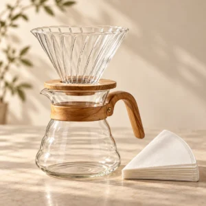 طقم تقطير V60 — مقاس 02 — صورة توضيحية للبراند