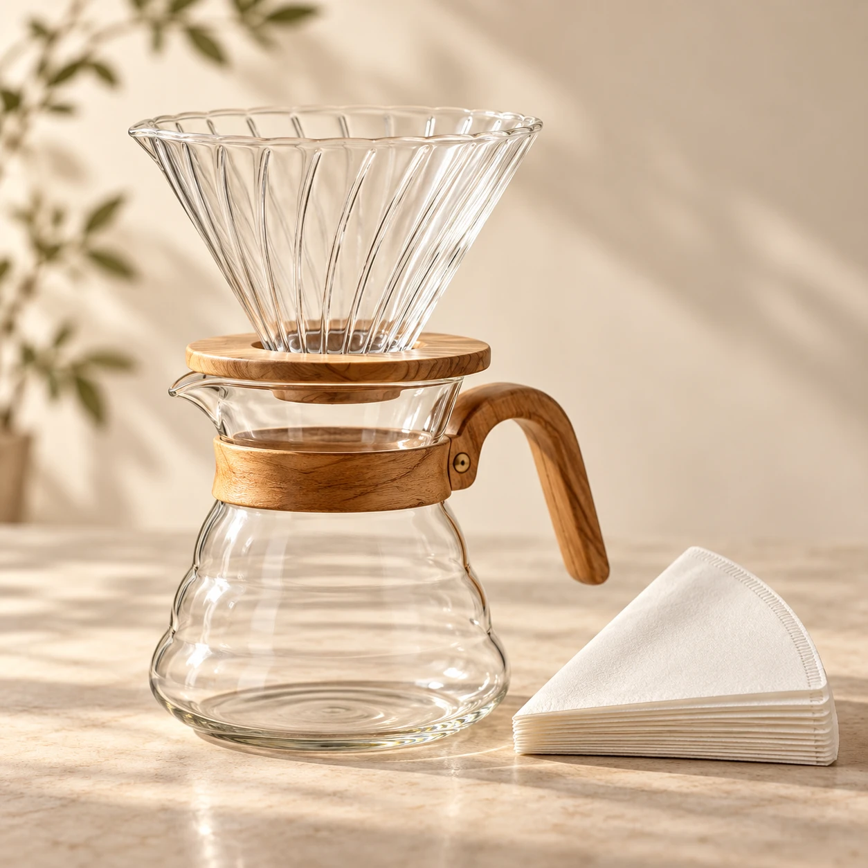 طقم تقطير V60 — مقاس 02 — صورة توضيحية للبراند
